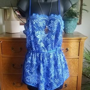 Vintage lace romper